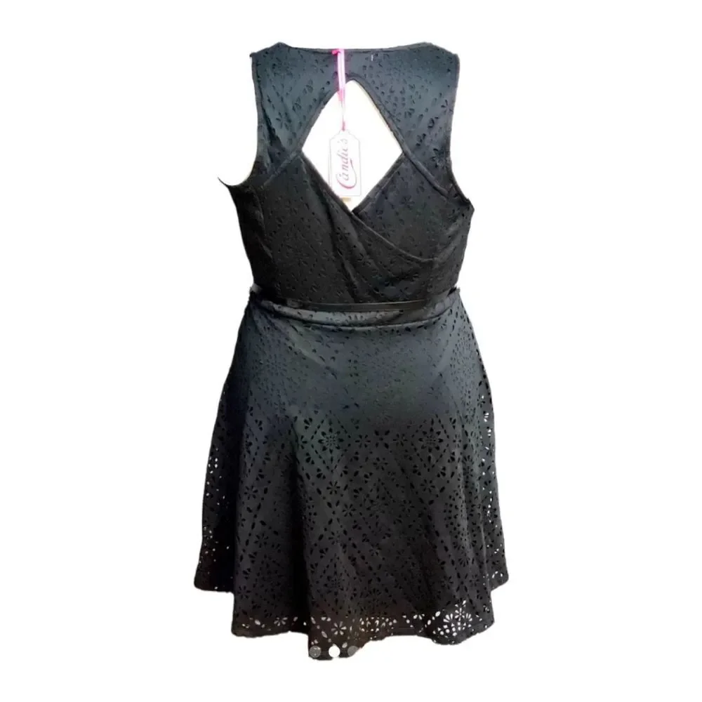 Candies Black Mini Party Dress